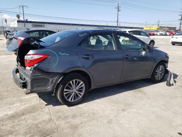 5YFBURHE1EP154635 - 2014 TOYOTA COROLLA L GRAY photo 3