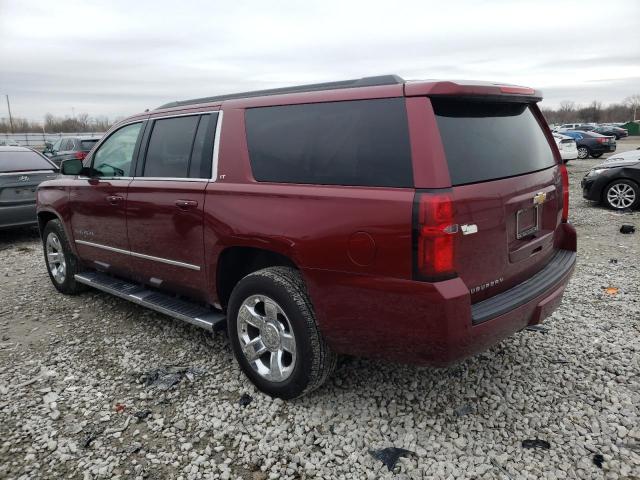 1GNSKHKC4HR331719 - 2017 CHEVROLET SUBURBAN K1500 LT RED photo 2