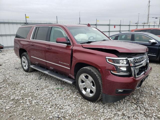 1GNSKHKC4HR331719 - 2017 CHEVROLET SUBURBAN K1500 LT RED photo 4