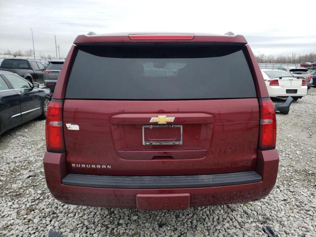 1GNSKHKC4HR331719 - 2017 CHEVROLET SUBURBAN K1500 LT RED photo 6