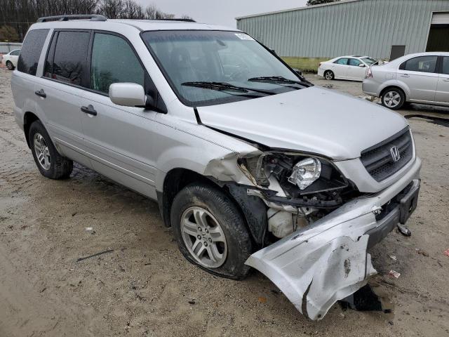 5FNYF18535B040203 - 2005 HONDA PILOT EXL SILVER photo 4