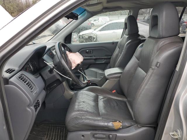 5FNYF18535B040203 - 2005 HONDA PILOT EXL SILVER photo 7