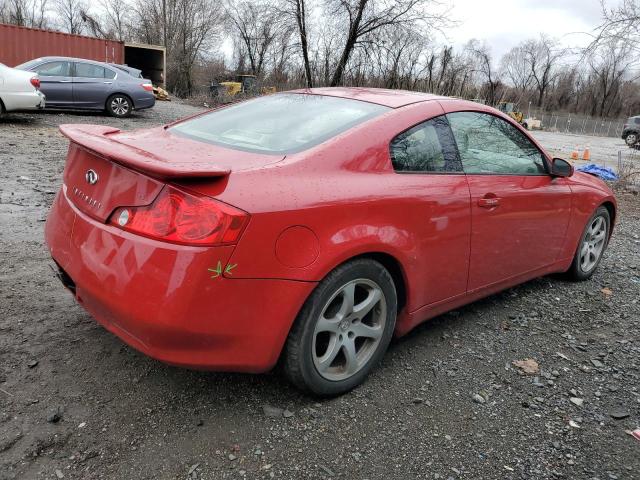 JNKCV54E44M805966 - 2004 INFINITI G35 RED photo 3