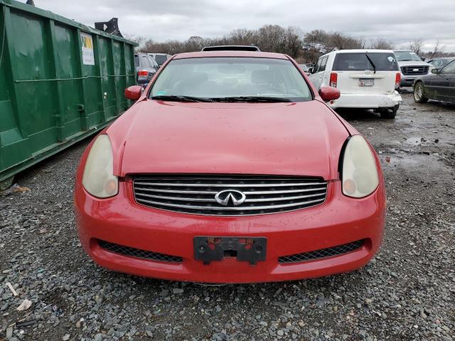 JNKCV54E44M805966 - 2004 INFINITI G35 RED photo 5