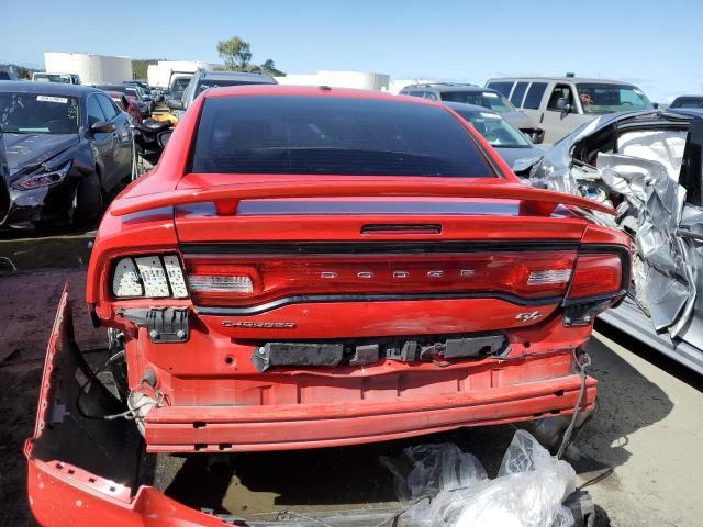 2C3CDXCT0EH338280 - 2014 DODGE CHARGER R/T RED photo 6