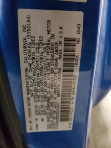 5TEUU42N55Z042807 - 2005 TOYOTA TACOMA ACCESS CAB ლურჯი ფოტო 13