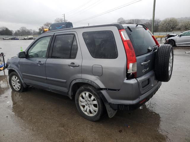 JHLRD78986C038335 - 2006 HONDA CR-V SE GRAY photo 2