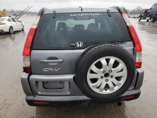 JHLRD78986C038335 - 2006 HONDA CR-V SE GRAY photo 6