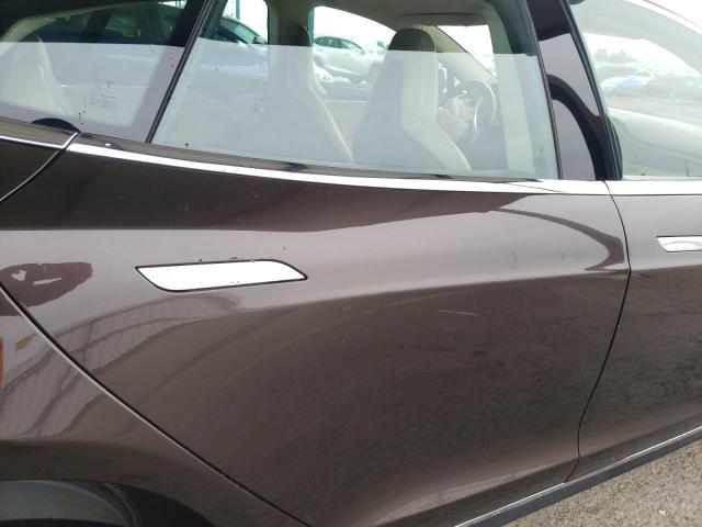 5YJSA1S13EFP29409 - 2014 TESLA MODEL S TAN photo 10