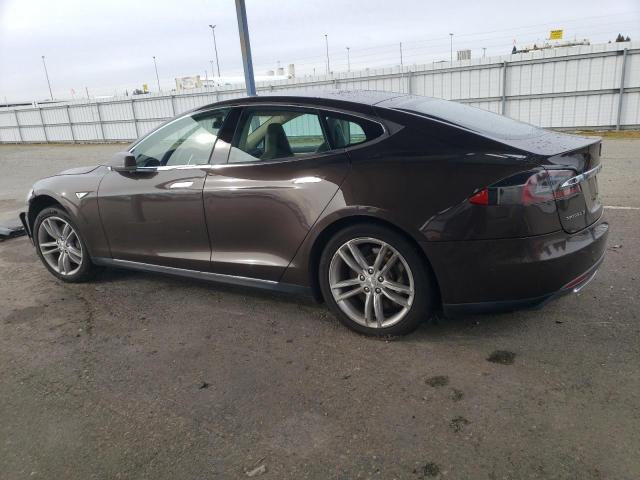 5YJSA1S13EFP29409 - 2014 TESLA MODEL S TAN photo 2