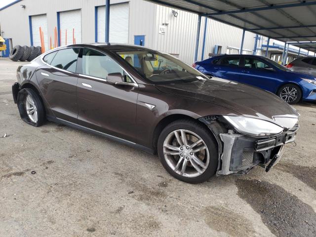 5YJSA1S13EFP29409 - 2014 TESLA MODEL S TAN photo 4