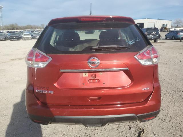 KNMAT2MV4FP522286 - 2015 NISSAN ROGUE S BURGUNDY photo 6