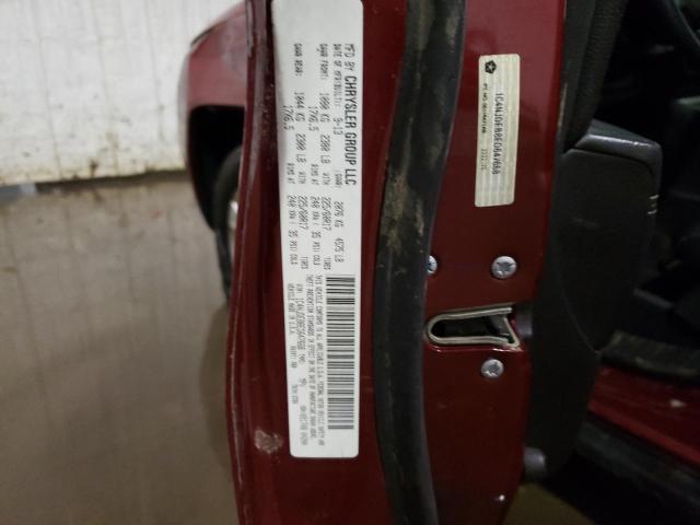 1C4NJDEB8ED647668 - 2014 JEEP COMPASS LATITUDE MAROON photo 13