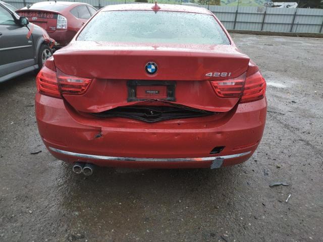 WBA3N7C52FK224380 - 2015 BMW 428 I RED photo 6