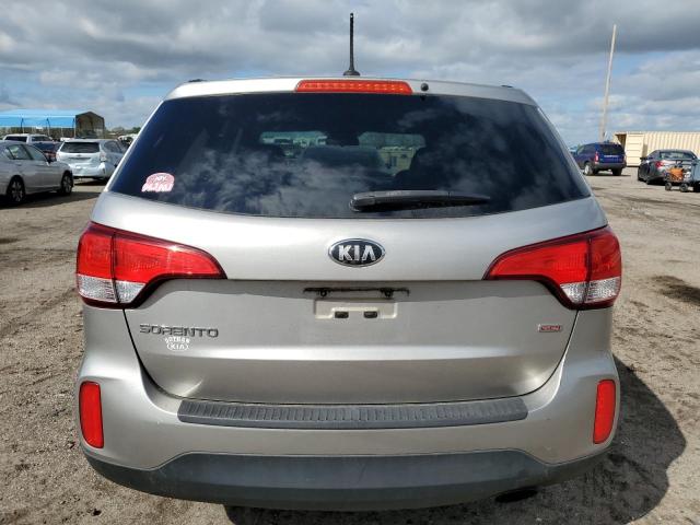 5XYKT3A62EG516902 - 2014 KIA SORENTO LX SILVER photo 6