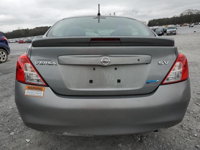 3N1CN7AP8EL817166 - 2014 NISSAN VERSA S GRAY photo 6