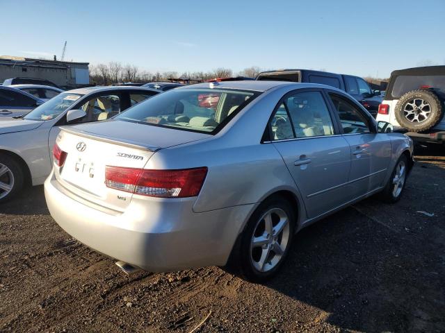 5NPEU46F08H335707 - 2008 HYUNDAI SONATA SE SILVER photo 3