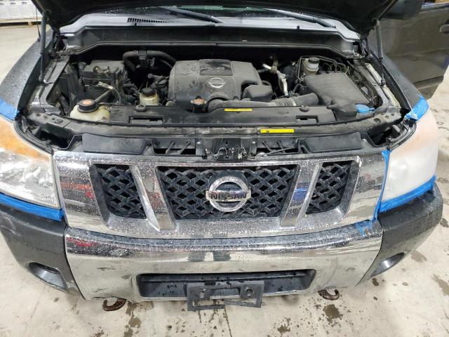 1N6AA07C68N320789 - 2008 NISSAN TITAN XE GRAY photo 11