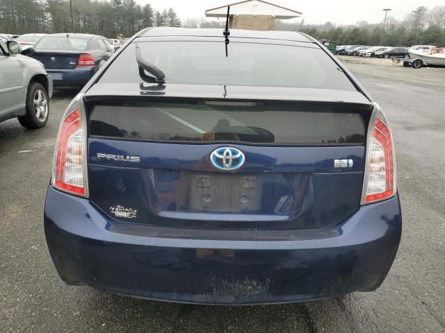 JTDKN3DU6F0473628 - 2015 TOYOTA PRIUS BLUE photo 6