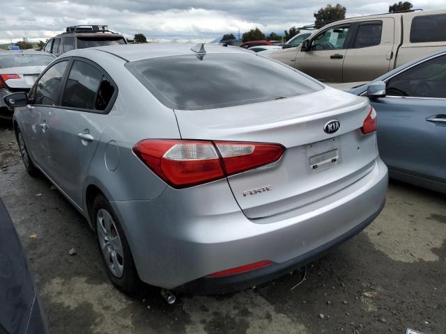 KNAFK4A69E5075673 - 2014 KIA FORTE LX SILVER photo 2