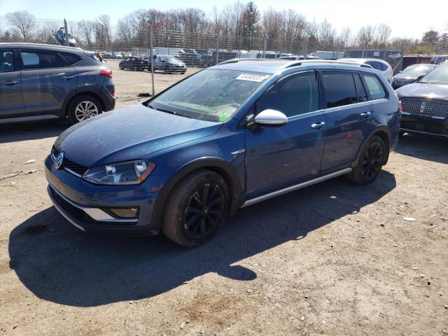 3VWH17AU9HM535652 - 2017 VOLKSWAGEN GOLF ALLTR S BLUE photo 1