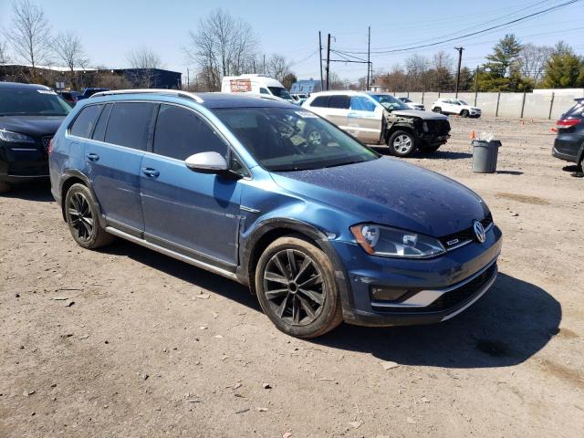 3VWH17AU9HM535652 - 2017 VOLKSWAGEN GOLF ALLTR S BLUE photo 4