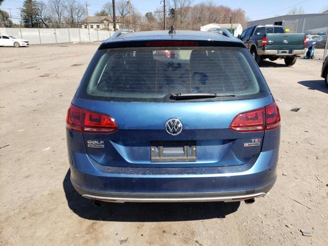 3VWH17AU9HM535652 - 2017 VOLKSWAGEN GOLF ALLTR S BLUE photo 6