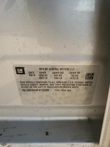 1G1JA6SH4F4115900 - 2015 CHEVROLET SONIC LS 银色 照片 12