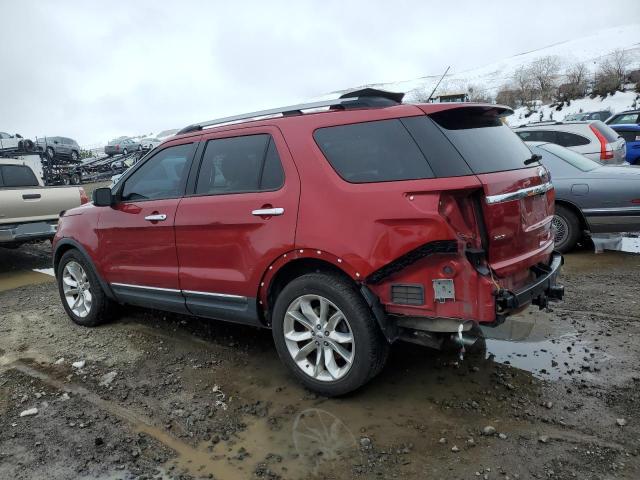 1FM5K8D88FGA65723 - 2015 FORD EXPLORER XLT RED photo 2