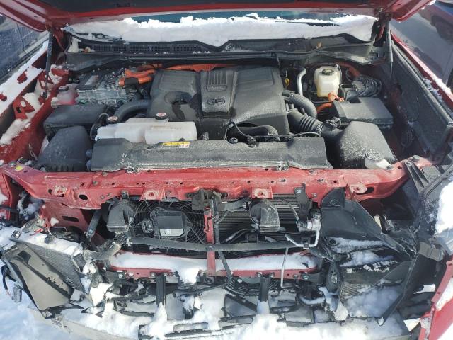 5TFNC5DB5RX057482 - 2024 TOYOTA TUNDRA CREWMAX PLATINUM წითელი ფოტო 11
