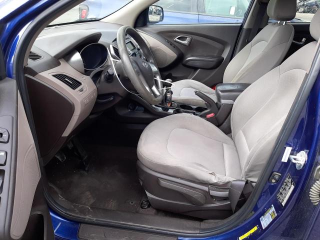 KM8JT3ABXBU284824 - 2011 HYUNDAI TUCSON GL BLUE photo 7