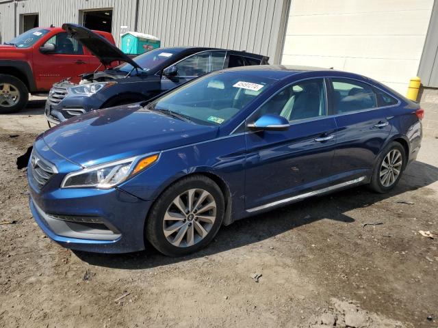 5NPE34AF2FH192542 - 2015 HYUNDAI SONATA SPORT BLUE photo 1