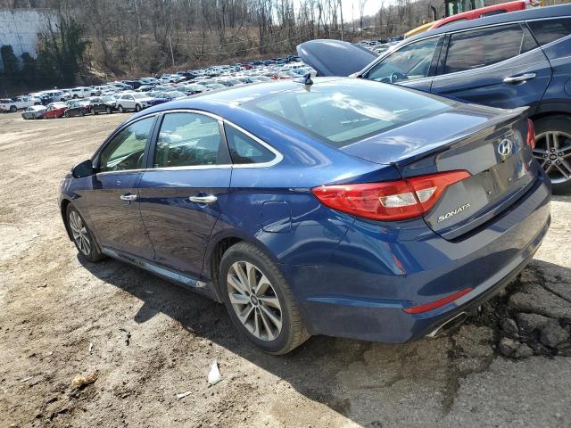 5NPE34AF2FH192542 - 2015 HYUNDAI SONATA SPORT BLUE photo 2