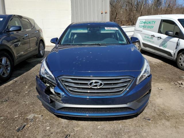 5NPE34AF2FH192542 - 2015 HYUNDAI SONATA SPORT BLUE photo 5