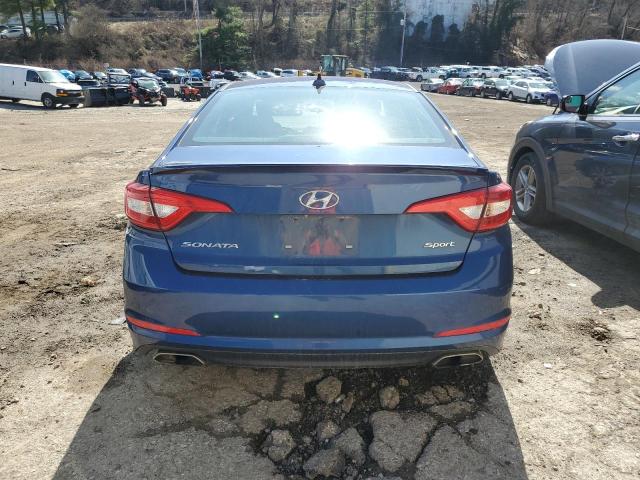 5NPE34AF2FH192542 - 2015 HYUNDAI SONATA SPORT BLUE photo 6