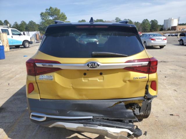 KNDETCA25M7113583 - 2021 KIA SELTOS SX YELLOW photo 6