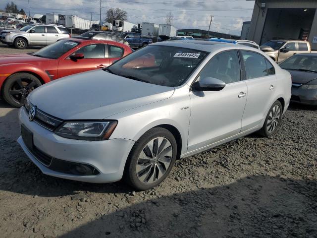 3VW637AJ8DM275813 - 2013 VOLKSWAGEN JETTA HYBRID SILVER photo 1