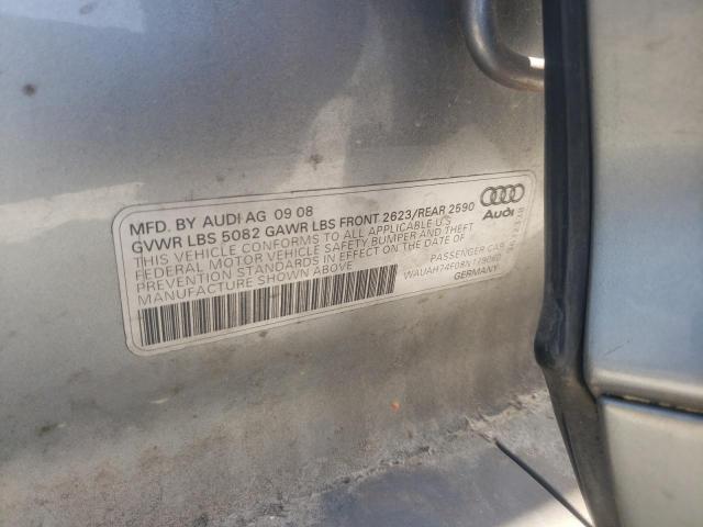 WAUAH74F08N179060 - 2008 AUDI A6 3.2 SILVER photo 12