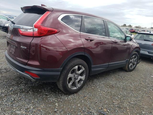 2HKRW2H88JH696297 - 2018 HONDA CR-V EXL BURGUNDY photo 3