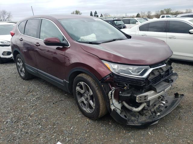 2HKRW2H88JH696297 - 2018 HONDA CR-V EXL BURGUNDY photo 4