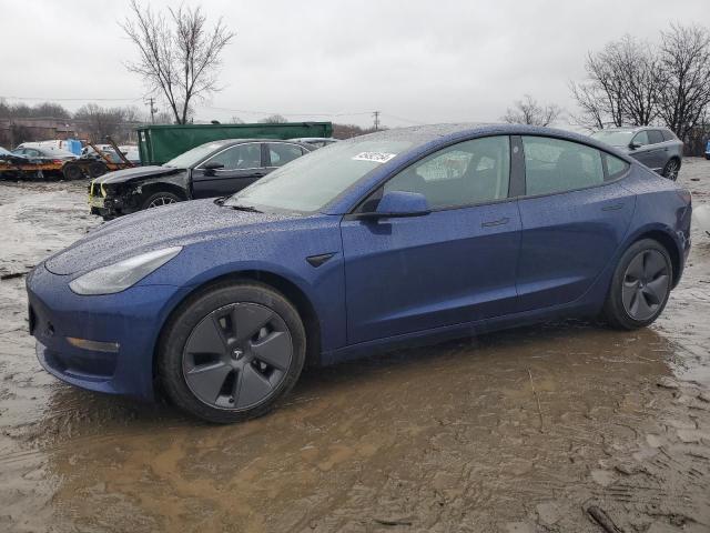 5YJ3E1EB4NF324088 - 2022 TESLA MODEL 3 BLUE photo 1