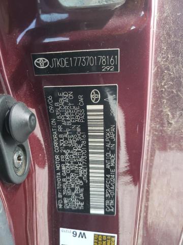 JTKDE177370178161 - 2007 TOYOTA SCION TC 栗色 照片 12