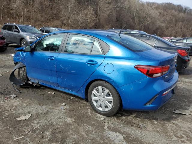 3KPA24ADXME423897 - 2021 KIA RIO LX BLUE photo 2