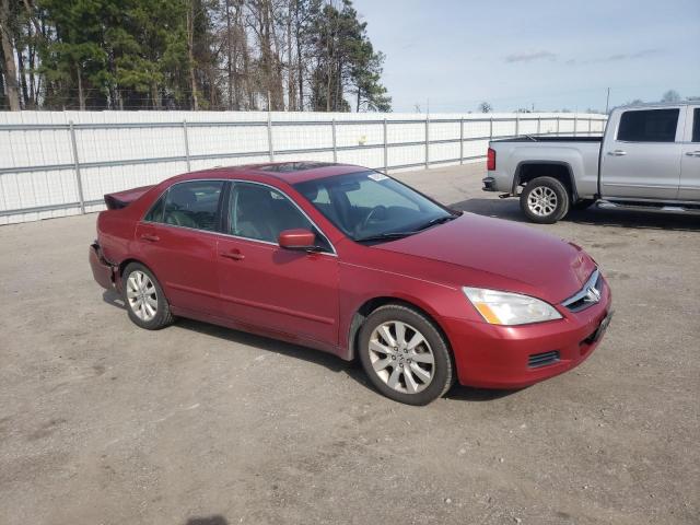 1HGCM66577A015298 - 2007 HONDA ACCORD EX MAROON photo 4