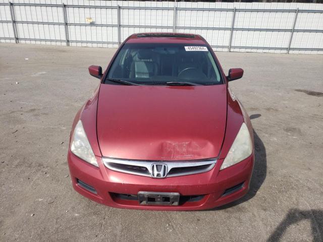 1HGCM66577A015298 - 2007 HONDA ACCORD EX MAROON photo 5