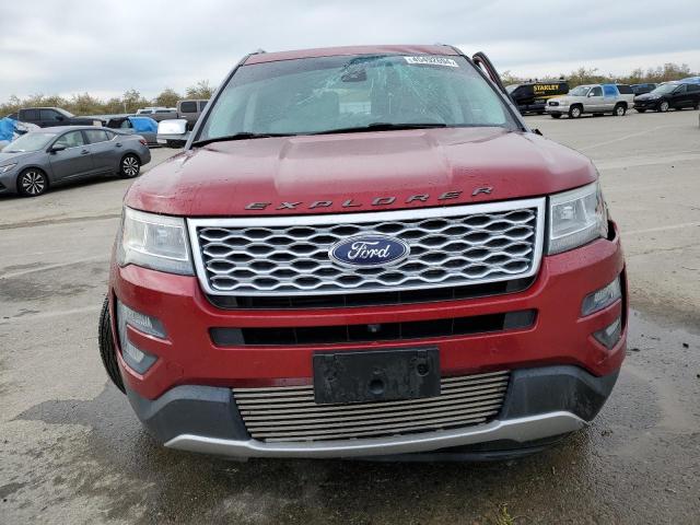 1FM5K8HT1GGC72244 - 2016 FORD EXPLORER PLATINUM RED photo 5