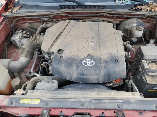 5TFJU4GN6BX006106 - 2011 TOYOTA TACOMA DOUBLE CAB PRERUNNER RED photo 11
