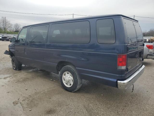 1FBSS31L32HA80447 - 2002 FORD ECONOLINE E350 SUPER DUTY WAGON BLUE photo 2