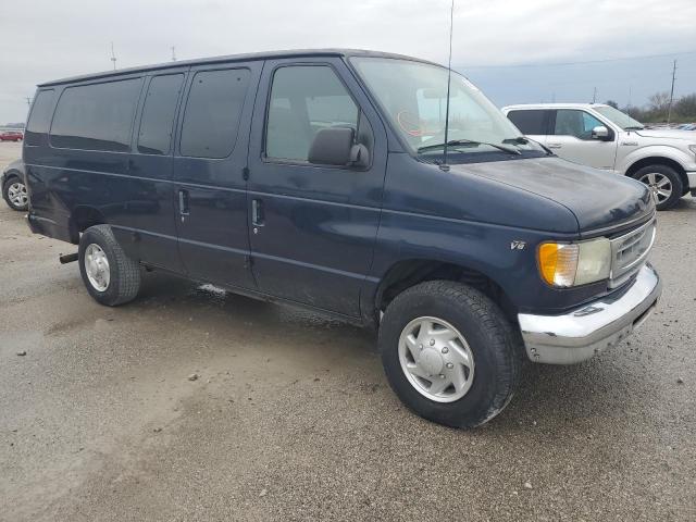 1FBSS31L32HA80447 - 2002 FORD ECONOLINE E350 SUPER DUTY WAGON BLUE photo 4