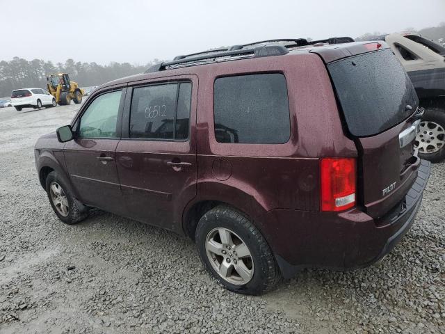 5FNYF38599B006512 - 2009 HONDA PILOT EXL BURGUNDY photo 2